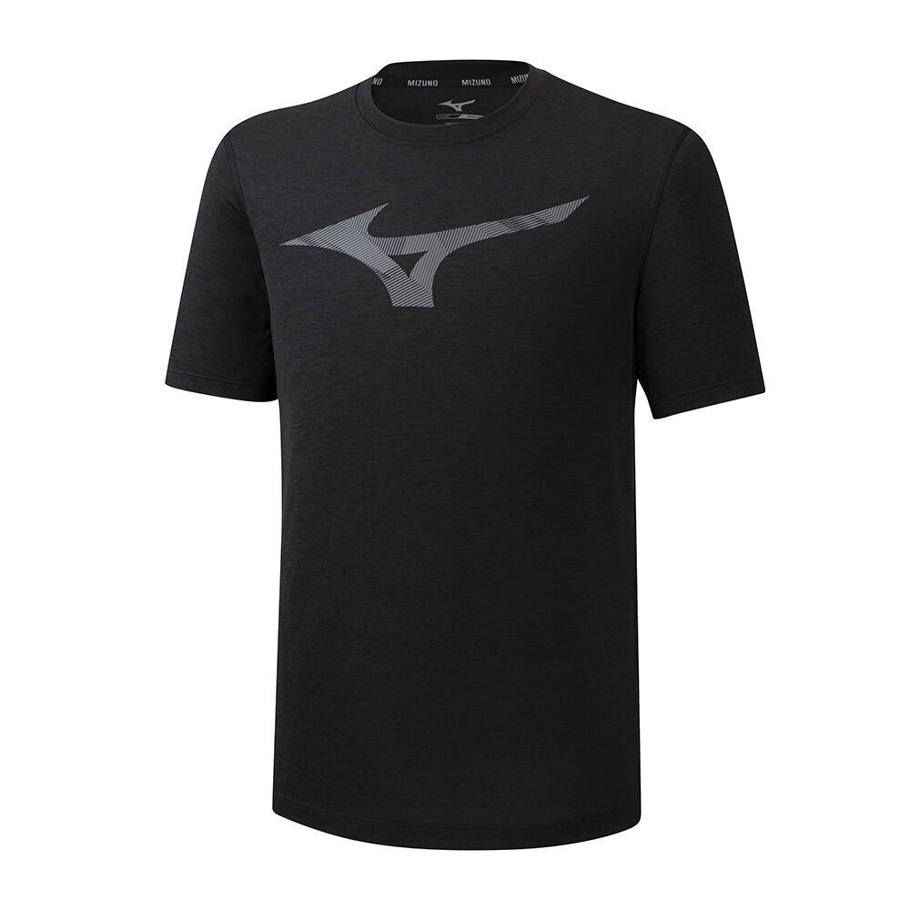 Mizuno Men's Running T-Shirts Core RB Graphic Black - TIQJWSO-15